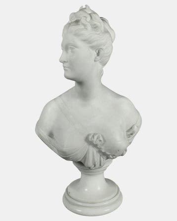 sculptuur, Buste de Diane dapres Houdon (1741-1828) - 48 cm
