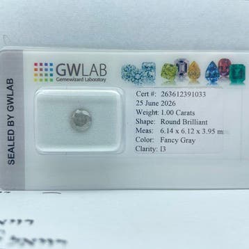 Zonder minimumprijs - 1 pcs Diamant (Natuurlijk gekleurd) -, Sieraden, Tassen en Uiterlijk, Edelstenen, Nieuw