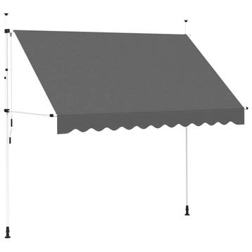 Zonnescherm 300cm Antraciet | Retourdeal 53% Korting, Tuin en Terras, Nieuw, Ophalen of Verzenden, 250 cm tot 450 cm, Uitvalscherm