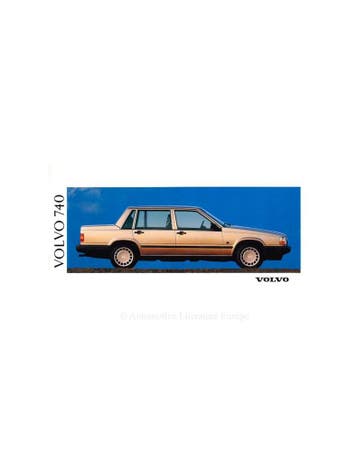 1991 VOLVO 740 BROCHURE NEDERLANDS, Nieuw, Volvo, Author