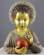 A. Noseda - Beeld, Christ Child with Halo and Orb - 19 cm -