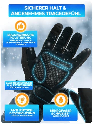 2dekans | Mivelo Winterhandschoenen – Zwart – Maat -, Ophalen of Verzenden, Zo goed als nieuw