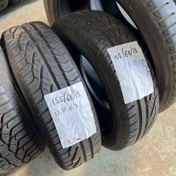 2 x Uniroyal RainExpert 3 155-65-13 Zomerbanden 5,5mm, Auto-onderdelen, Banden en Velgen, Gebruikt, 155 mm, 13 inch, Ophalen of Verzenden