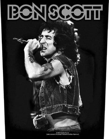 AC/DC - Bon Scott - Rugpatch officiële merchandise, Ophalen of Verzenden, Nieuw, Kleding