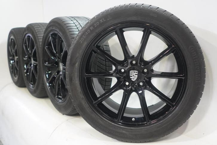 Porsche Cayenne Coupé 20 inch velgen Continental Winterbande, Auto-onderdelen, Banden en Velgen, Velg(en), Gebruikt, 20 inch, Winterbanden