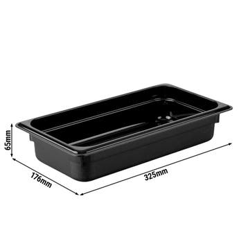 GGM Gastro | (12 stuks) Polycarbonaat GN-bak GN 1/3 - zwart, Verzenden