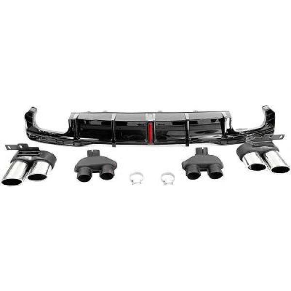 Achterbumper diffusor Audi A7 C8 4K8 2019-.. S7 Look, Auto-onderdelen, Carrosserie en Plaatwerk, Ophalen of Verzenden