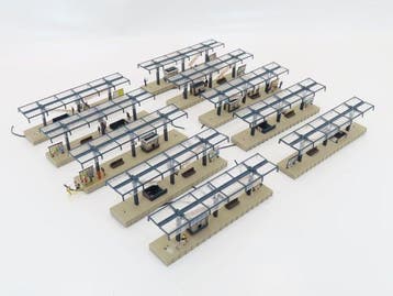 Vollmer H0 - 3532 - Modeltreingebouwen (10) - 10 perrondelen, Nieuw