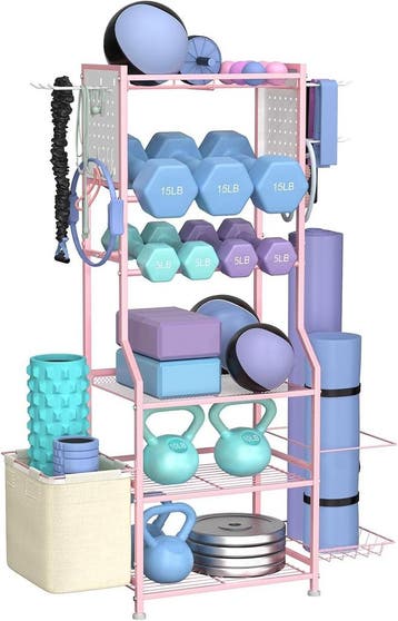 Dumbbell rek 6-laags | Roze | Retourdeal 36% Korting, Ophalen of Verzenden, Nieuw, Armen, Overige typen