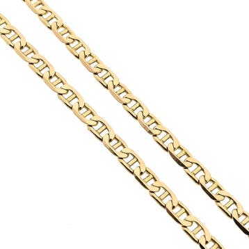 Gouden marineschakel ketting, Ophalen of Verzenden, Gebruikt, Goud, Goud