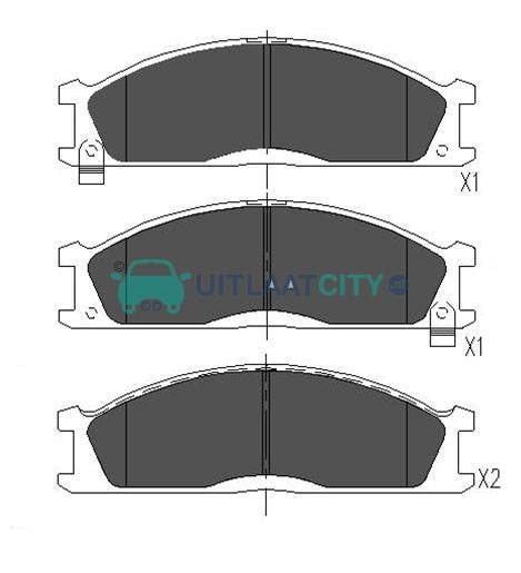 *Tip*  Remblokken FORD LDV NISSAN SUBARU, Auto-onderdelen, Uitlaatsystemen, Nieuw, Ford, Nissan, Subaru, Ophalen of Verzenden