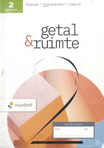 9789001079031 Getal  Ruimte 2 havo- vwo leerboek 1+2, Boeken, Verzenden, Nieuw