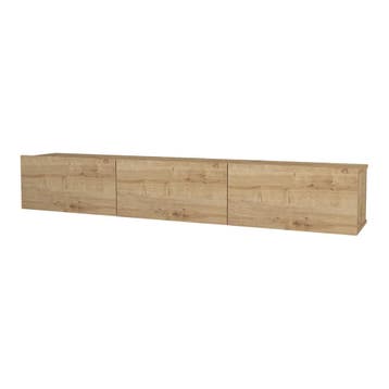 [en.casa] Tv-meubel Vihti zwevend 180x31x29,5 cm eiken, Verzenden, Nieuw