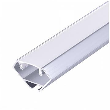 Kobi LED hoekprofiel N01 zilver 1 meter met opale afdekkap, Huis en Inrichting, Ophalen of Verzenden, Nieuw