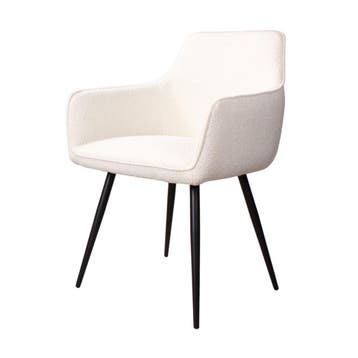 DS4U - Ravi 3.0 eetkamerstoel - Set van 6 - Wit - Boucle -, Huis en Inrichting, Ophalen of Verzenden, Nieuw, Wit
