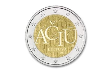 2 euro Litouwse taal 2015 - Litouwen, Postzegels en Munten, Munten | Europa | Euromunten, Verzenden