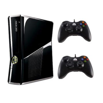 Xbox 360 Slim 250GB + 2 Nieuwe Controllers (Third Party), Spelcomputers en Games, Ophalen of Verzenden, Nieuw