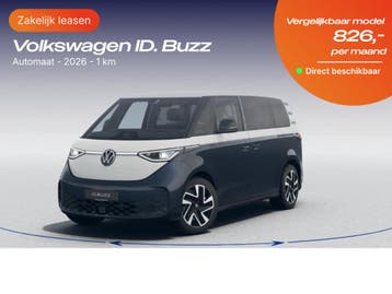 Volkswagen ID. Buzz | Zakelijk Leasen vanaf 506,- p/mnd, Nieuw, Financial lease, Lease, Volkswagen