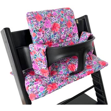 Tripp Trapp Kussen | Mauve bloemen | Geplastificeerd, Kinderen en Baby's, Nieuw