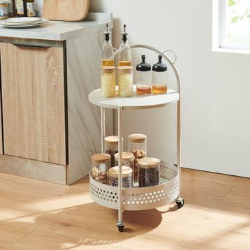 Serveerwagen Jässaatka trolley 76x40 cm grijs [en.casa], Verzenden