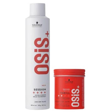 Schwarzkopf OSiS+ Thrill & Session Duo Set - 300+100ml, Ophalen of Verzenden, Nieuw, Gel, Wax, Haarlak of Mousse