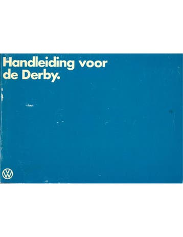 1979 VOLKSWAGEN DERBY INSTRUCTIEBOEKJE NEDERLANDS