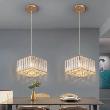 Moderne Kristallen Hanglamp Vloerlamp - Stijlvol Design voor, Huis en Inrichting, Lampen | Hanglampen, Verzenden, Nieuw
