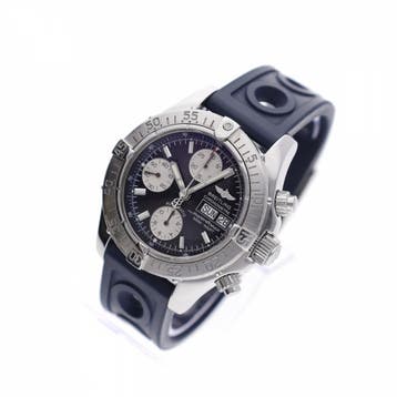 Breitling Chrono Superocean 42mm A13340; Automatisch Here..., Ophalen of Verzenden, Gebruikt, Kunststof, Overige merken