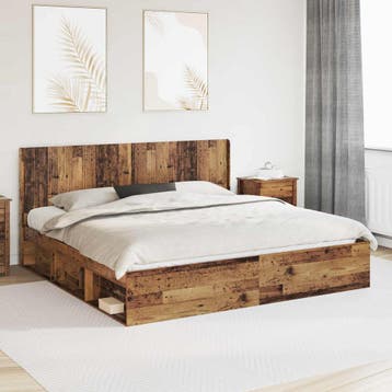 vidaXL Hoofdbord Oud hout, Verzenden, Nieuw, Bruin, Hout