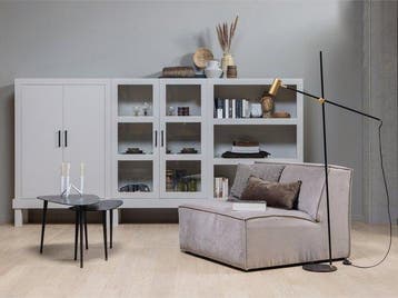 2dekans | WOOOD Triangle Bijzettafel - Metaal - Zwart Nikkel, Huis en Inrichting, Tafels | Eettafels, Ophalen of Verzenden, Zo goed als nieuw