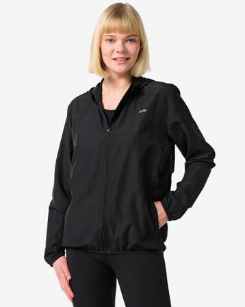 HEMA Dames sportjas zwart van €23.99 voor €12 sale, Verzenden, Nieuw