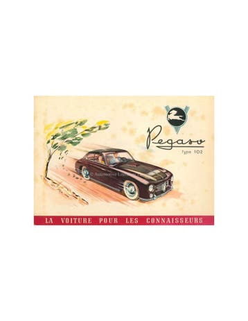 1952 PEGASO Z-102 BROCHURE FRANS, Nieuw, Author