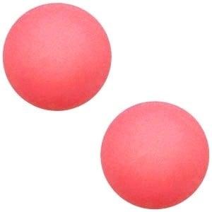 1x Cabochon Polaris Elements matt 7mm Coral pink, Ophalen of Verzenden, Nieuw, Overige typen