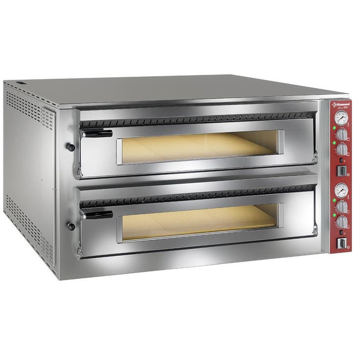 Diamond Pizzaoven | 2x 9 Pizzas Ø350mm | 50°C/450°C | 400V, Zakelijke goederen, Horeca | Keukenapparatuur, Nieuw in verpakking