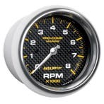 Autometer Marine Carbon Fiber 3-3/8in 8k RPM Tachometer, Ophalen of Verzenden, Nieuw