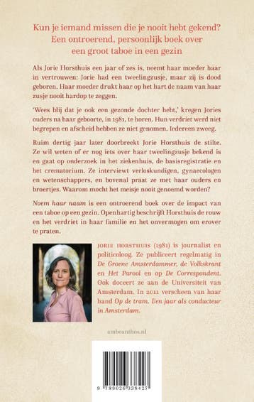 Noem haar naam 9789026338427 Jorie Horsthuis, Verzenden, Zo goed als nieuw, Jorie Horsthuis