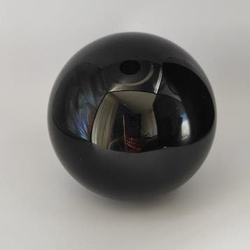 Obsidiaan Bol - Hoogte: 9.8 11.14- 1480 g - (1)