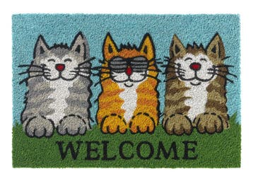 Kokos Deurmat Katten Welkom - 40x60cm, Verzenden, Nieuw