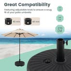 LIVSK Parasolvoet - UV-bestendig HDPE - Verstelbare Koppelin, Verzenden, Nieuw