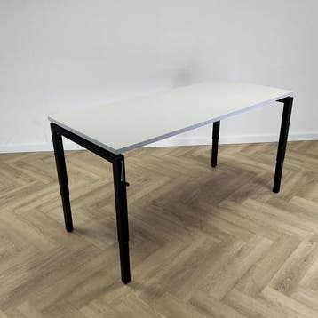slingerbureau 180x80 cm (max hoogte 95 cm) zwart - grijs, Huis en Inrichting, Gebruikt, Ophalen of Verzenden, Grijs