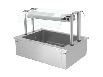 GGM Gastro | Inbouw ijsbak - 1135mm - 3x GN 1/1 - 130L - met, Verzenden, Nieuw in verpakking