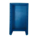Stellingbak, 400x234x140 mm, blauw pp, gebruikt, Ophalen of Verzenden