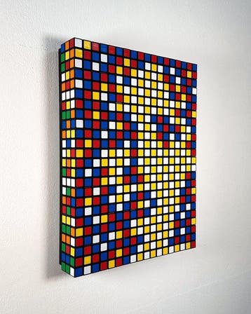 Giovanni Contardi - sculptuur, Rubiks Cube Mosaic - PARO