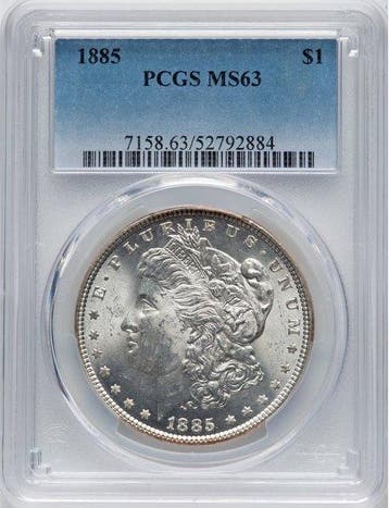 Verenigde Staten. Morgan Dollar 1885 - PCGS MS63