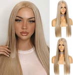 Synthetische Pruik Lace Front | Tweedekansje | OP=OP, Blauw, Nieuw, Ophalen of Verzenden, Waterdicht