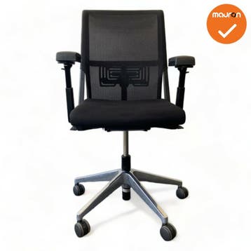 Haworth Comforto 59 - nieuwe stoffering - chroom voetkruis, Werkplek, Ophalen of Verzenden, Gebruikt, Stoel