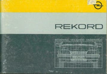 1985 Opel Rekord instructieboekje handleiding Nederlands, Verzenden