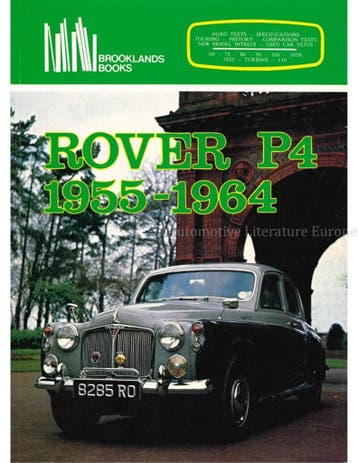 ROVER P4 1955 - 1964 (BROOKLANDS), Nieuw, Author