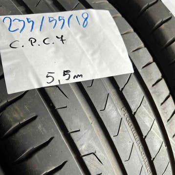 4 x Continental 235-55-18 Zomerbanden 5,5mm, Auto-onderdelen, Banden en Velgen, 18 inch, Gebruikt, Ophalen of Verzenden, 235 mm