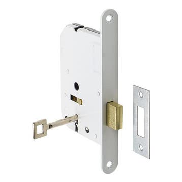 Deurbeslag | Kastslot | Intersteel | 55 mm (Klavier, Wit), Verzenden, Nieuw